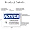 Signmission Contact With Sprinkler Will, 10 in W x Rectangle, Aluminum OS-2PACK-NS-A-710-L-10802 - alternate 4